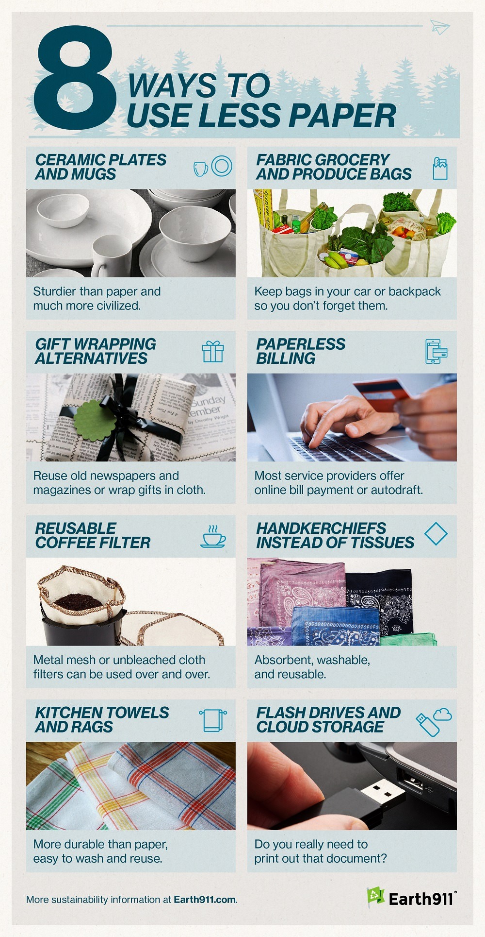 Infographic: 8 Ways to Use Less Paper