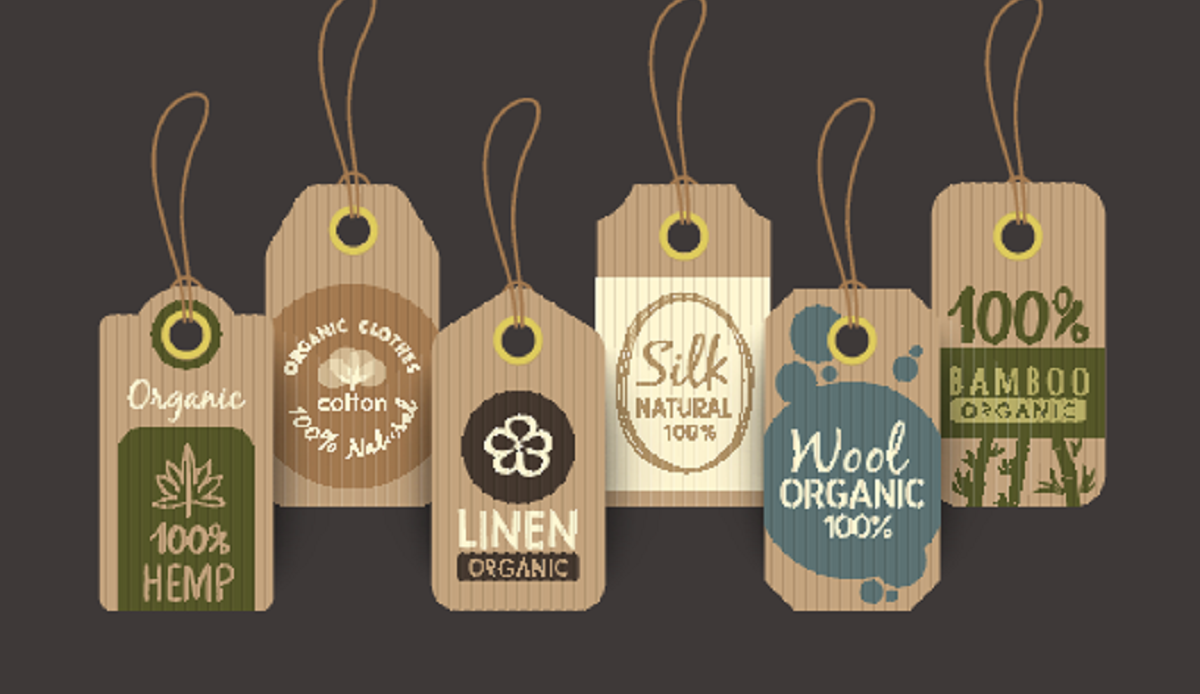 organic, natural, and eco-friendly fabric labels