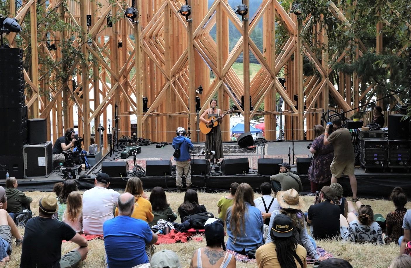Alela Diane performs on the Treeline stage at Pickathon 2018