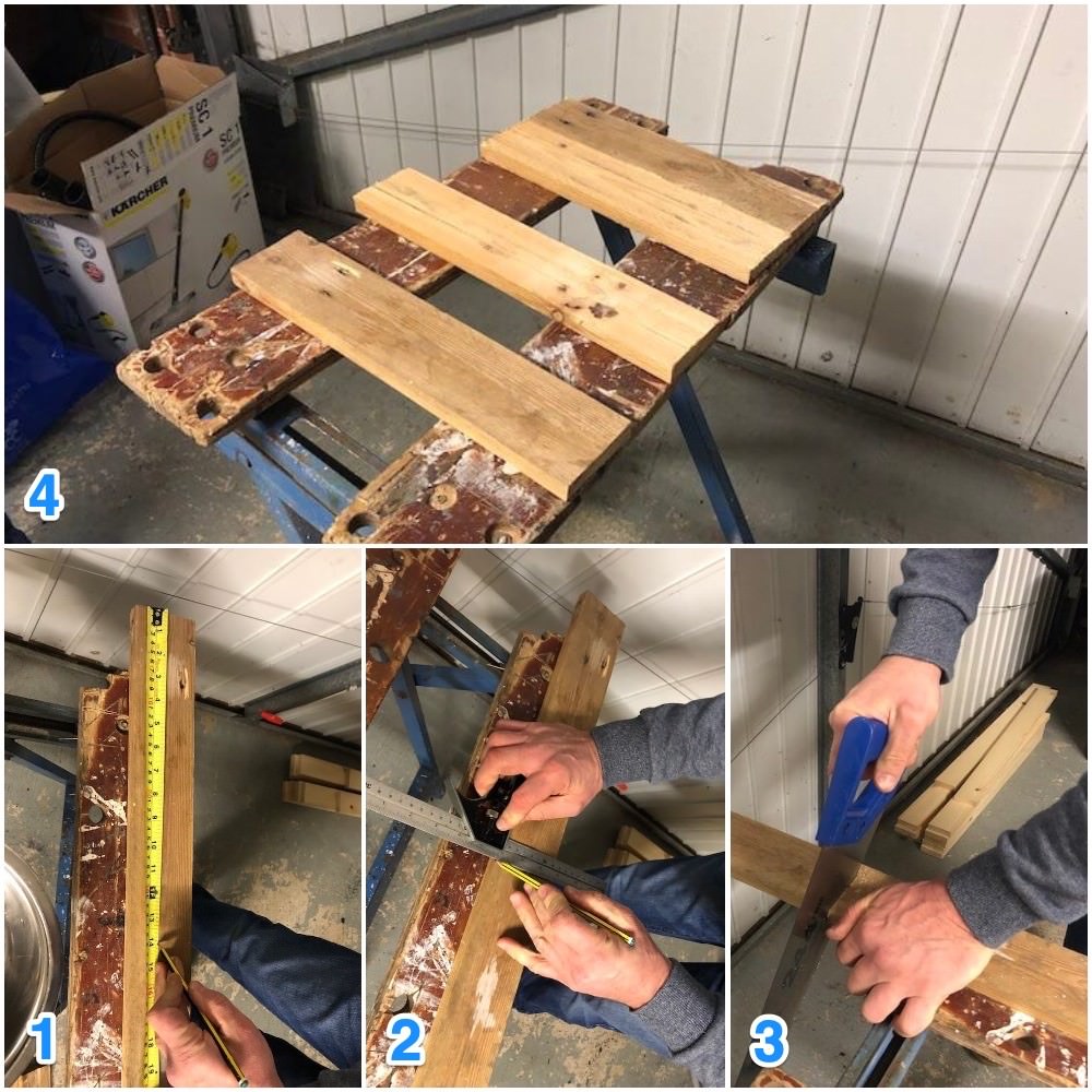 measure and cut the planks