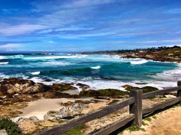 Pacific Ocean and coastline, Californias Monterey Peninsula