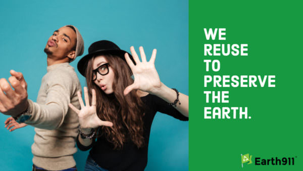 "We reuse to preserve the Earth"
