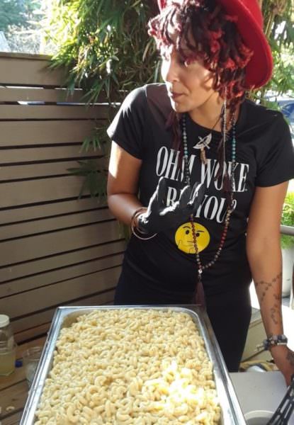 Chef Sheena SheWins of Ohm Woke Meals, winner of vegan "MacnCheeze" event in Fort Lauderdale