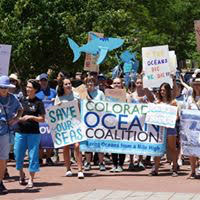 Inland Ocean Coalition members joined in 2018 March for the Ocean events. Photo: Inland Ocean Coalition