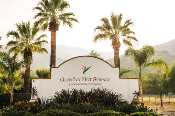 Glen Ivy Hot Springs welcome gate