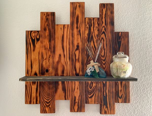 decorative shelf made from pallet