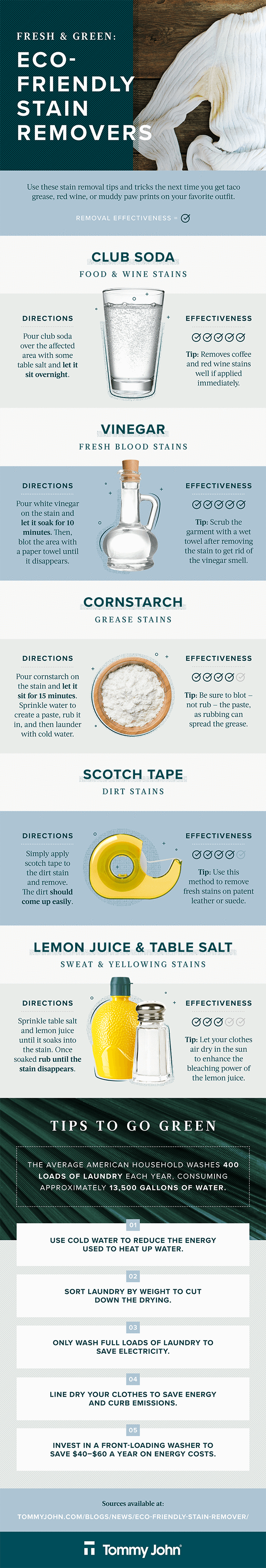 infographic: eco-friendly stain removers