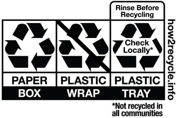 How2Recycle sample labels