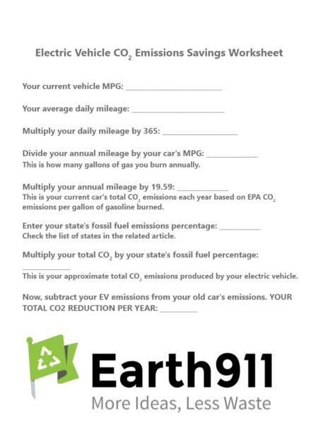 EV Emissions Worksheet