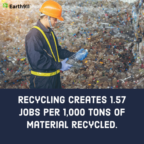 Recycling cresates 1.57 jobs per 1,000 tons of material recycled