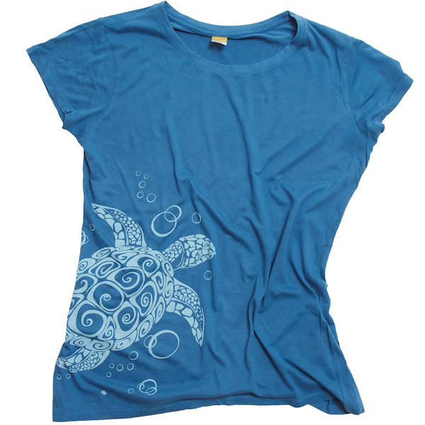 WWW blue sea turtle T-shirt
