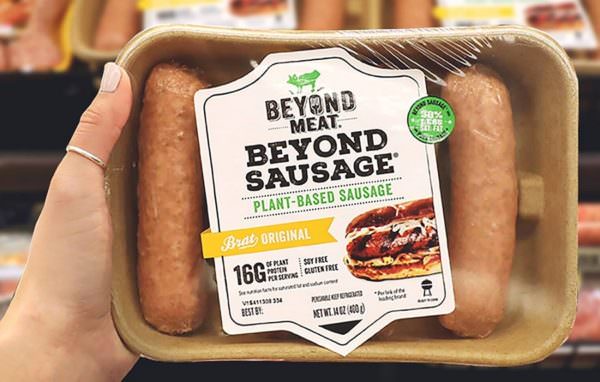 Beyond Meat plant-based sausage