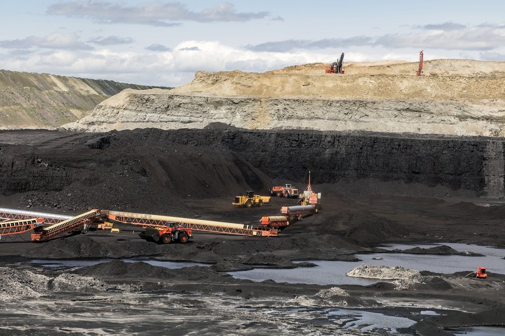 open-pit coal mine