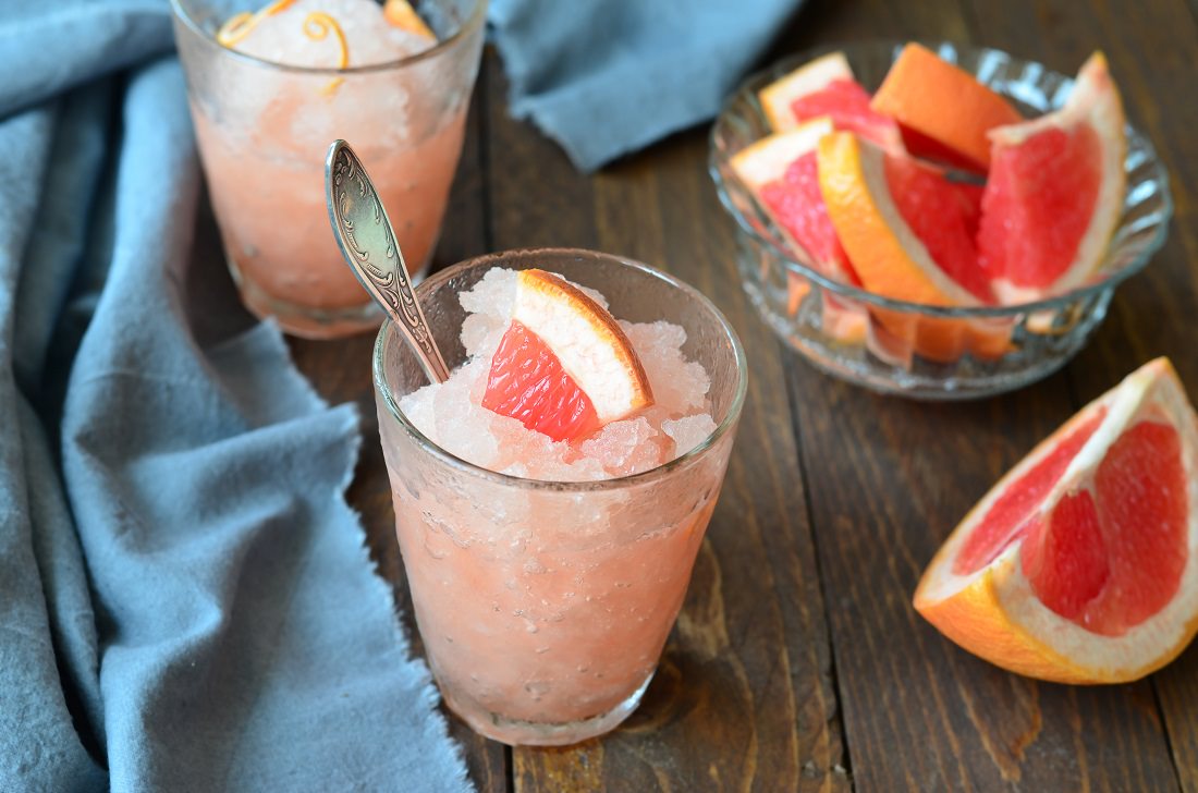 frozen treat made from grapefruit juice