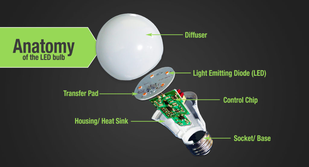 Anatomy of an LED light bulb