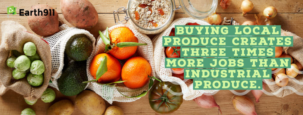 Buying local produce creates three times more jobs than industrial produce.