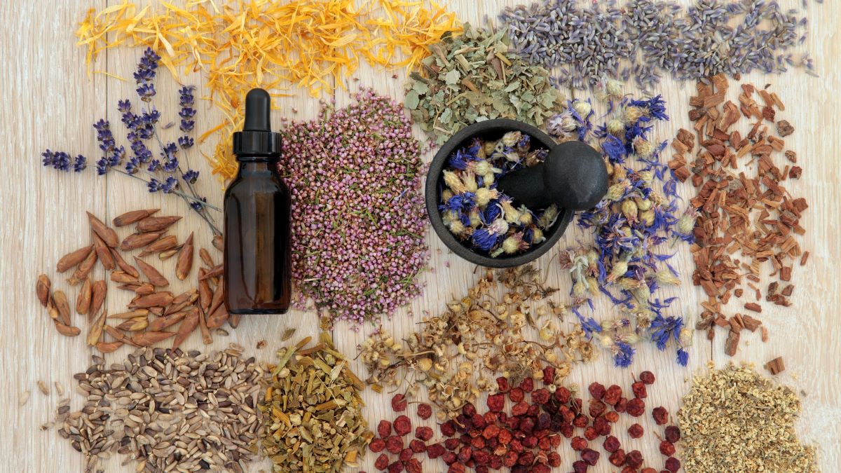 Essential oils and dried herbs