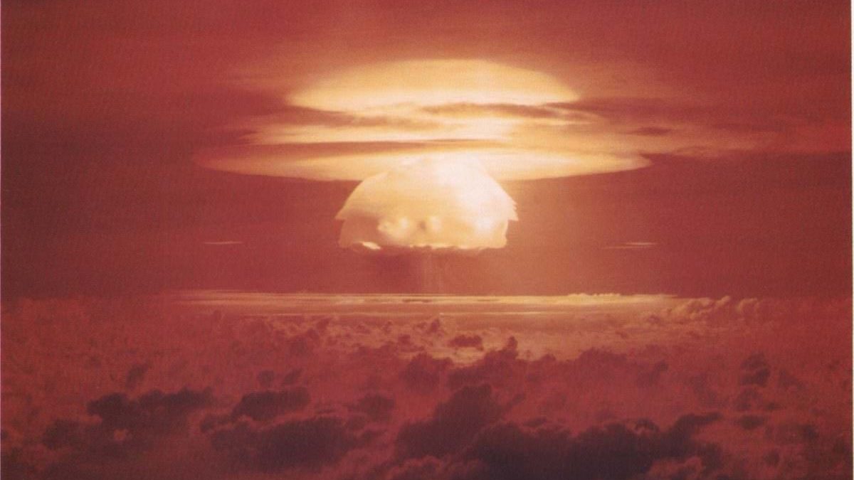 Nuclear weapon test Bravo on Bikini Atoll