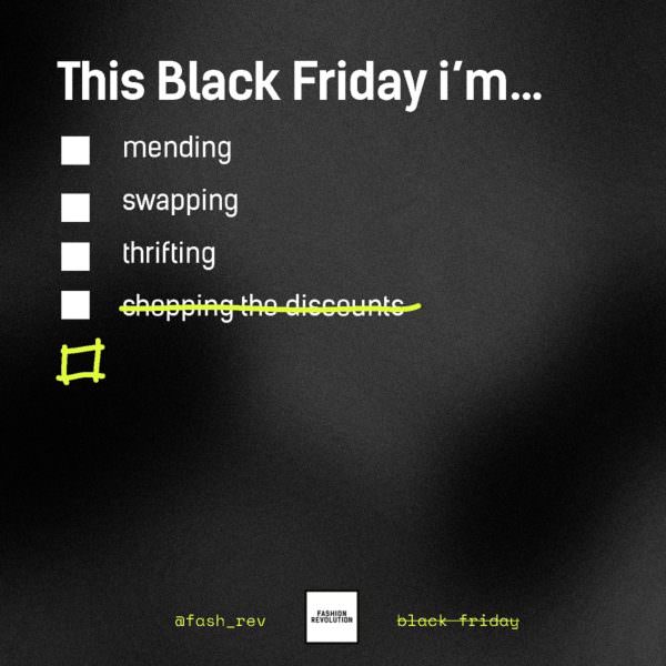 This Black Friday, I'm not shopping