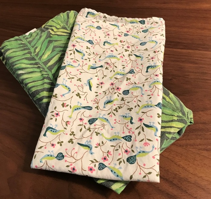Finished cloth napkins
