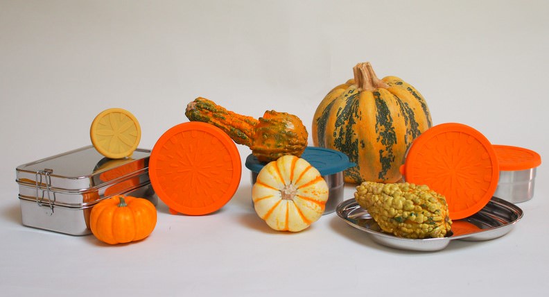reusable containers and decorative gourds