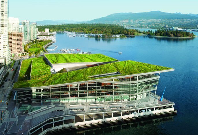 Living roof on Vancouver Convention Center