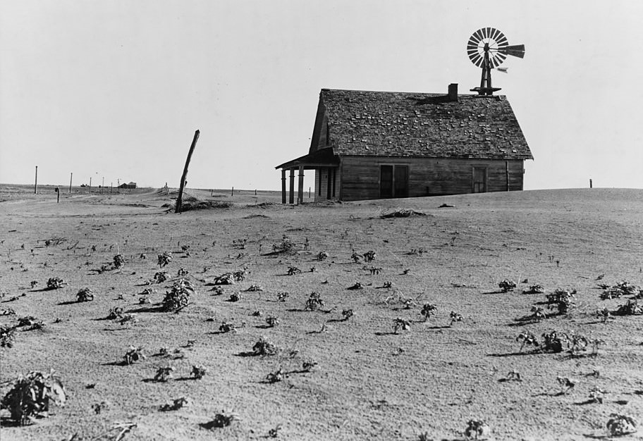 Dust Bowl farm. Coldwater District, north of Dalhart, Texa