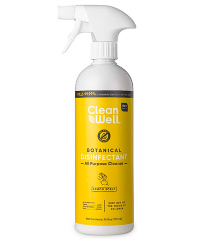 CleanWell Botanical Disinfectant, lemon scent