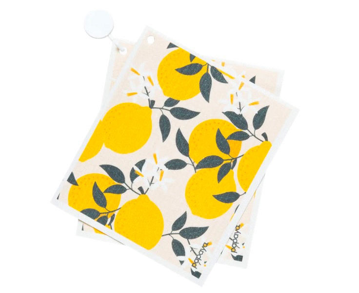 Papaya Reusable Paper Towel, Squeeze the Day design