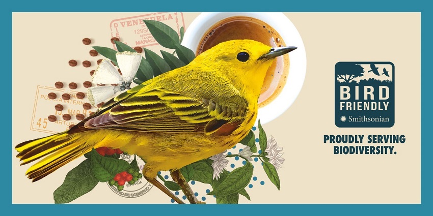 Bird-friendly coffee logo
