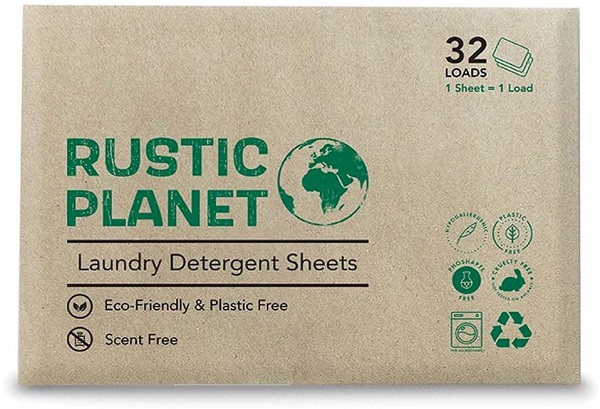 Rustic Planet laundry detergent sheets