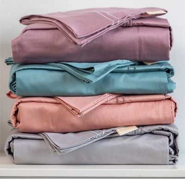 Yaya & Co. sheet sets in four colors