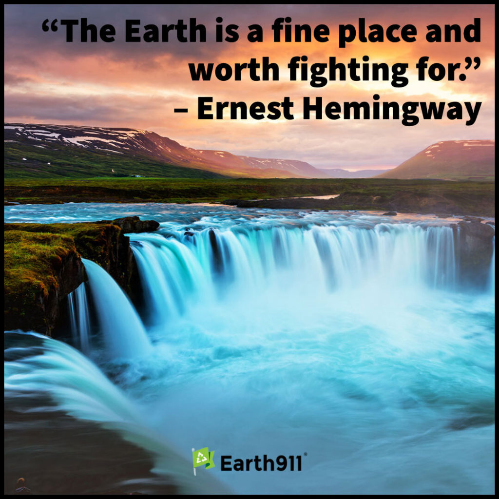 "The world is a fine place and worth the fighting for ..." --Ernest Hemingway