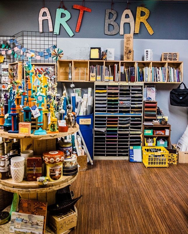 Upcycle Parts Shop creative reuse center interior