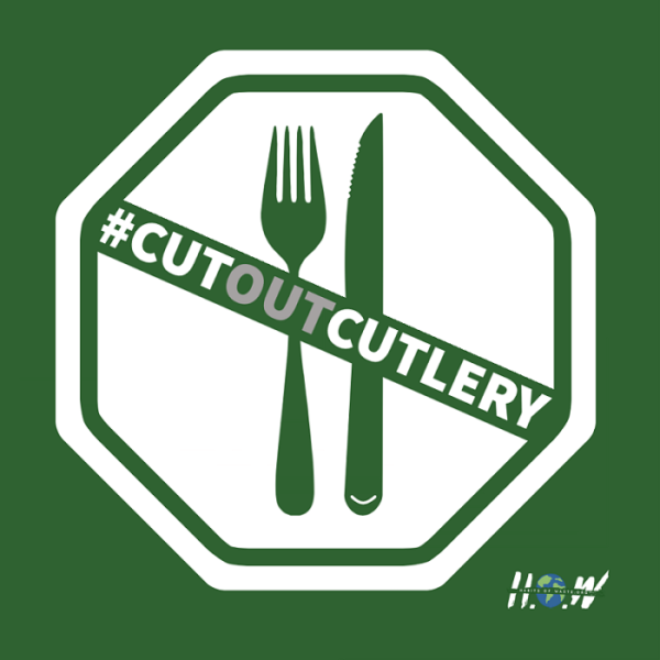 Habits of Waste #CutOutCutlery campaign logo