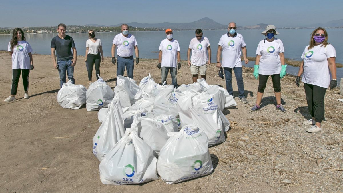 International Coastal Cleanup 2020 participants in Greece