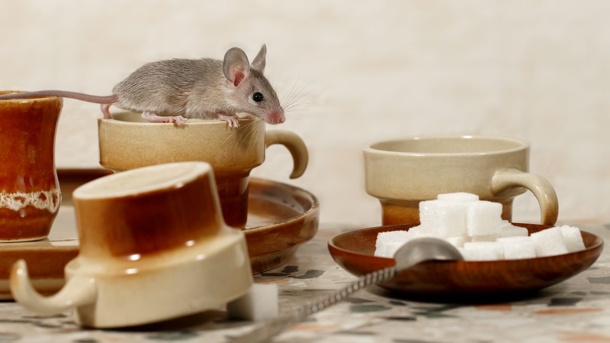 mouse on the kitchen table