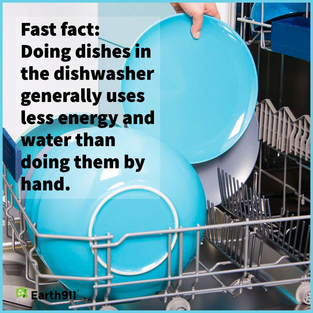 Saving water & energy when washing dishes