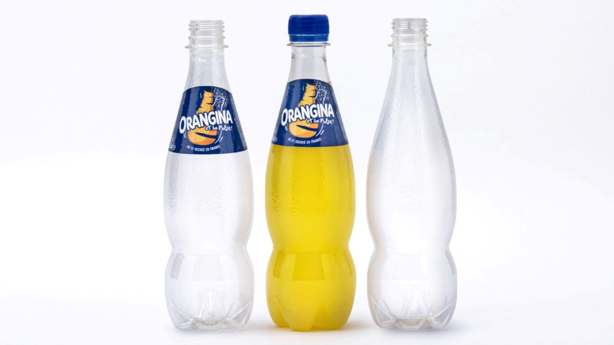 Suntory's Orangina brand plastic bottles