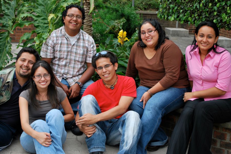 Group of young adult Latinos