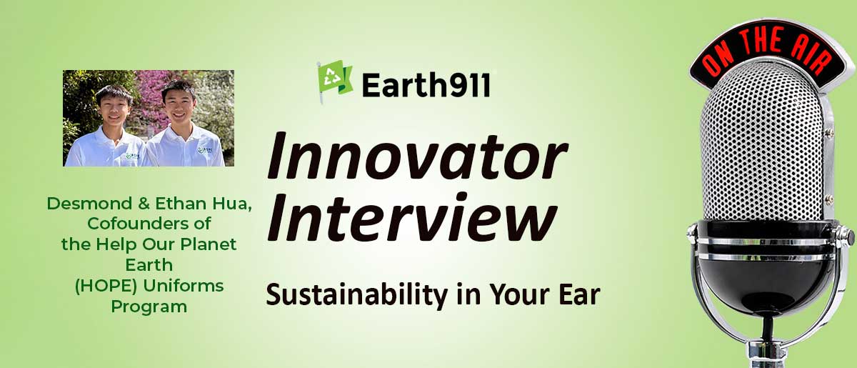 Sustainability In Your Ear: Ethan and Desmond Hua Build HOPE for School Uniform Reuse