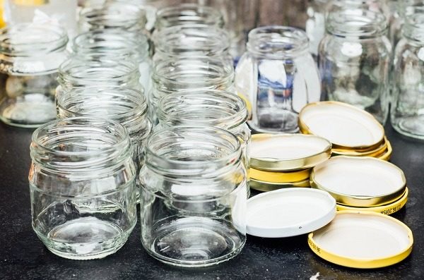 Clean, empty jars